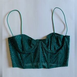 Oh Polly Sold out Tropical Dream Embellished Bustier